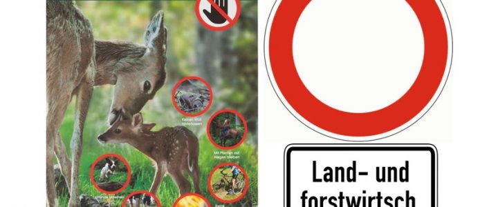 Wirtschaftswege, Wald und öffentliche Grünflächen – Hinweis an Autofahrer, insbesondere auch Quad- und Cross-Motorrad-Fahrer