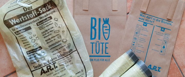 Gelbe Säcke und Biotüten – Notversorgung