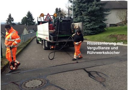 Risse-Sanierung bei öffentlichen Straßen vom 11. – 13.08.21 – Wanderbaustelle