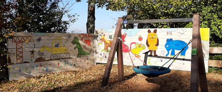 Kreative Mal-Aktion beim Spielplatz Steilstraße