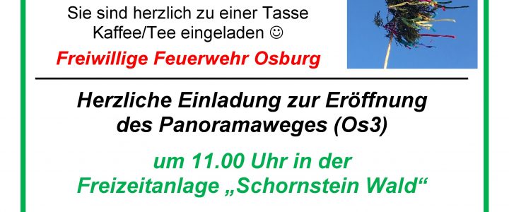 1. Mai – Maibaum-Aufstellung & Eröffnung des Panoramawanderweg