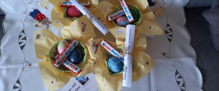 Persönlicher Frühlings- und Ostergruß von Ortsgemeinde und Kirchengemeinde für die älteren Mitbürger*innen