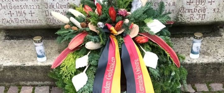 Gedenkfeier zum Volkstrauertag