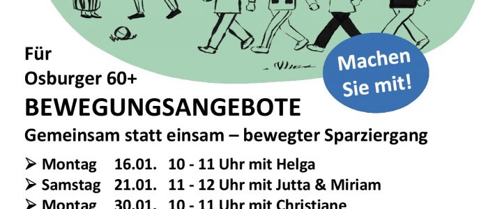 BEWEGUNGSANGEBOTE für Osburger 60+ – Neue Termine