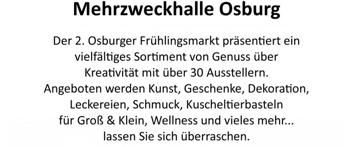 2. Osburger Frühlingsmarkt
