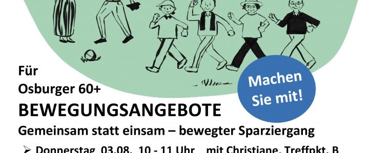 BEWEGUNGSANGEBOTE für Osburger 60+ – Neue Termine…