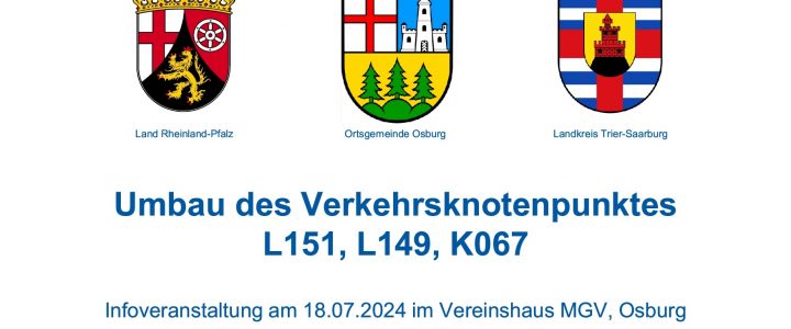 Informationen zum Umbau der Kreuzung Neuhaus Osburg