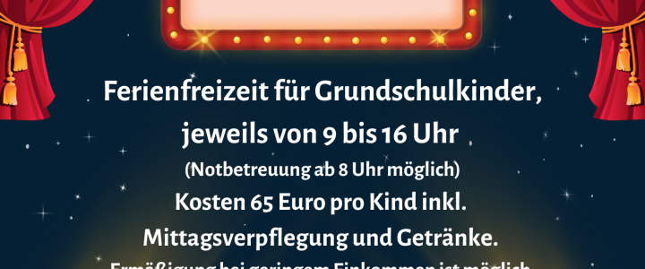 Ferienfreizeit der JuKi´s: „Bühne frei im Schornsteinwald“ 