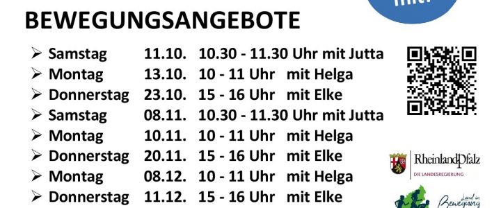 BEWEGUNGSANGEBOTE für Osburger 60+ – Neue Termine… BEWEGUNGSANGEBOTE für Osburger 60+ – Neue Termine…