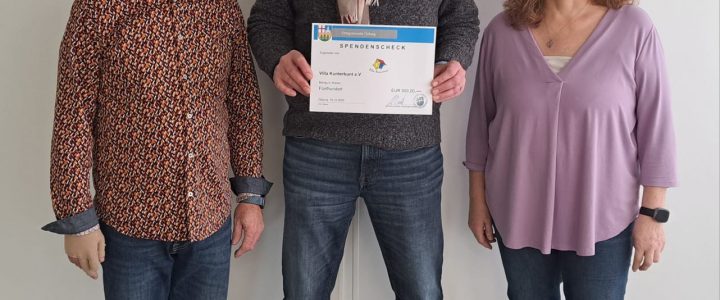 Spendenübergabe aus Erlös des Frühlingsmarktes