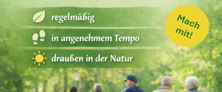 BEWEGUNGSANGEBOT – Aktiv bleiben / Bewegung im Freien tut gut