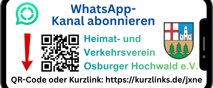Heimat- und Verkehrsverein Osburger Hochwald e.V. informiert jetzt auch über WhatsApp-Kanal